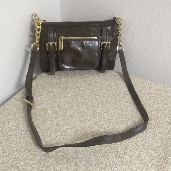 Michael Kors Russet Olive Leather Crossbody Bag
